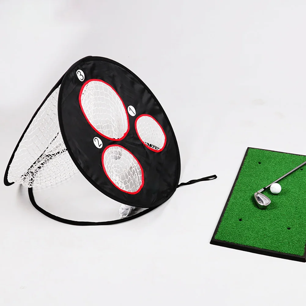 

Mini Practice Net Golf Chipping Practice Net Golf Pop-UP Indoor Outdoor Chipping Pitching Cages Mats Practice Easy Net