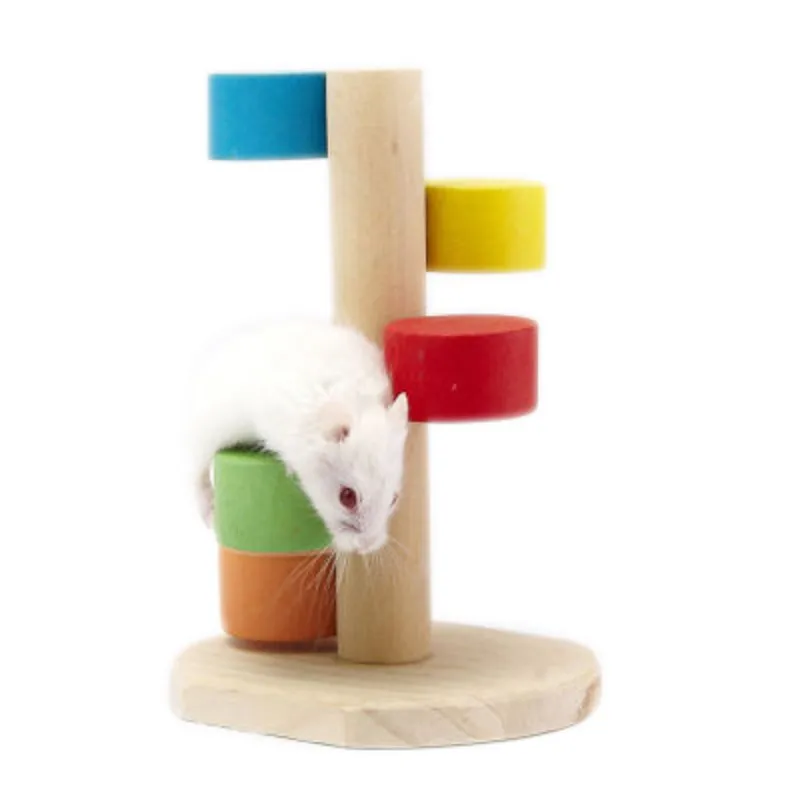 Wooden Jumping Climbing Ladder Hamster Toy Hamster Scaling Ladder Play Toy NEW