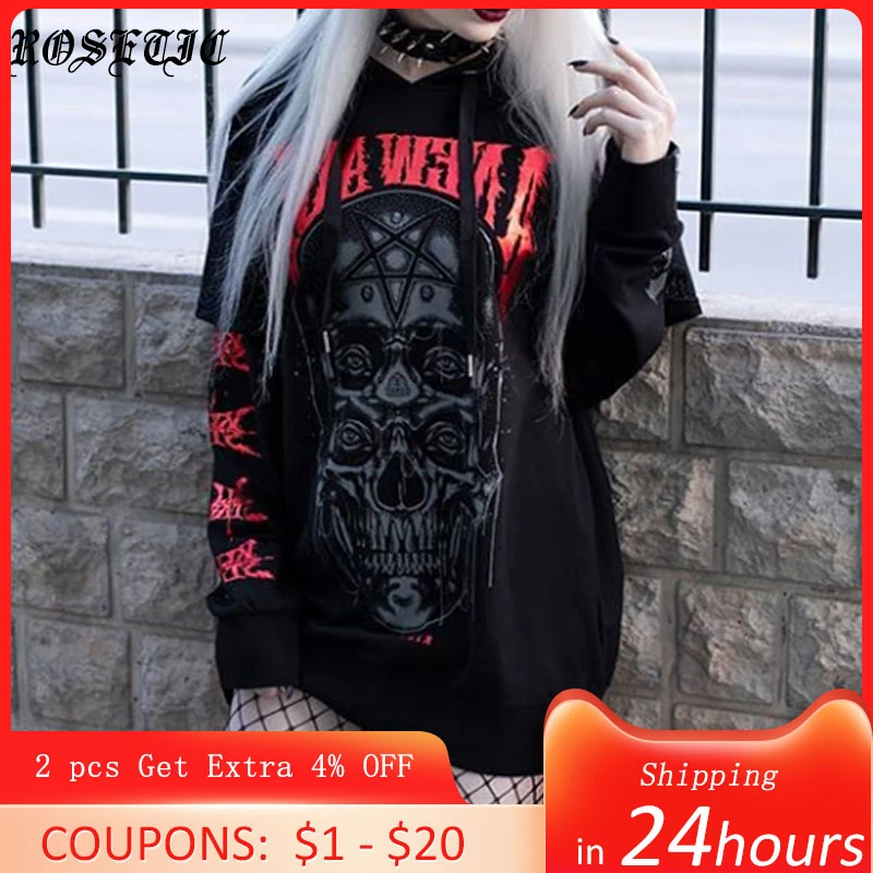 Women's black hooded sweatshirt Clearance
