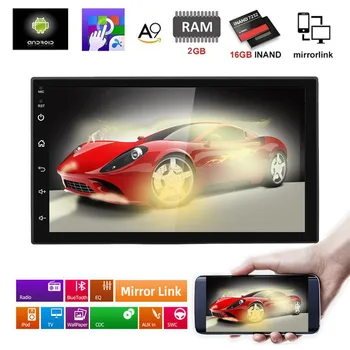 

2G 16G Android 9.1 2 Din Car Radio GPS Navigation Autoradio Mp5 Multimedia Player Bluetooth WIFI Mirror Link Audio Stereo