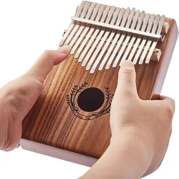 

17 Key Kalimba Thumb Piano Kids Adults Body Music Finger Percussion Acacia Wooden Keyboard Calimba Instrument with Tuning Hammer