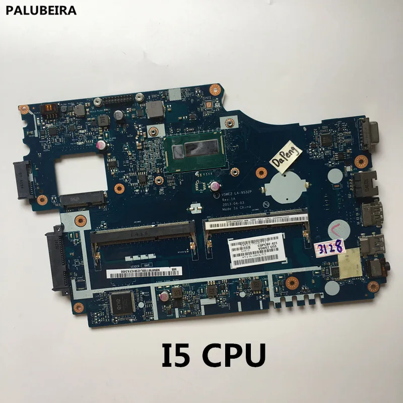 PALUBEIRA 5WE2 LA-9532P для acer aspire E1-572 E1-532 Материнская плата ноутбука NBMFM11007 NB. MFM11.007 материнская плата I5 Процессор тест