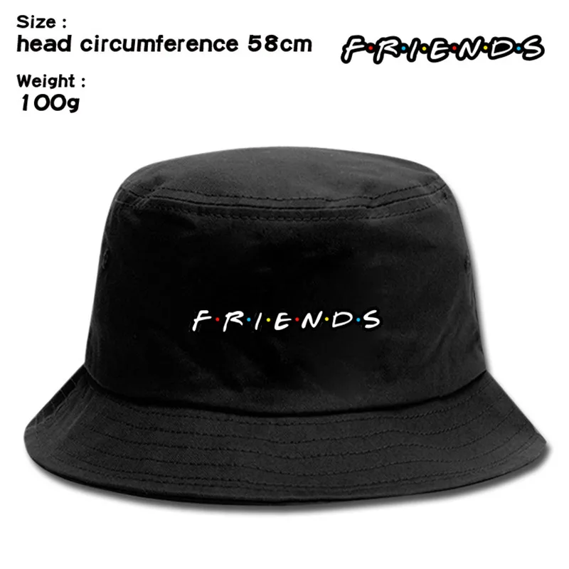 

Friends TV Show Fisherman Cap Hat Men Women Outdoor Daily Use Cosplay Canvas