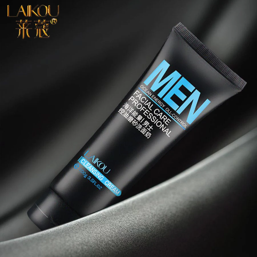 

LAIKOU Facial Cleanser Hyaluronic Acid Men Face Wash Oil Control Moisturizing Face Clean Skin Care Facial Nourishing Cleanser