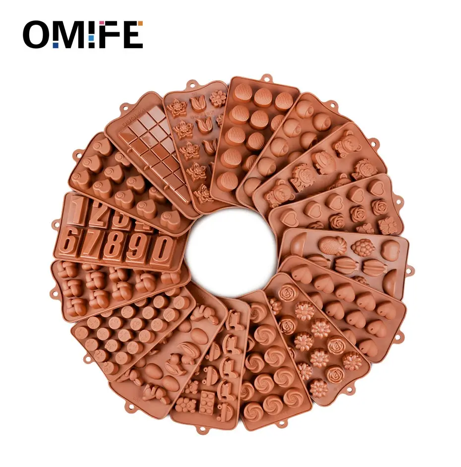 Omife инструменты для украшения торта с цифрами медведя силиконовые формы для шоколада формы для цветов рыбы формы для помадки Рождественские Формы для выпечки