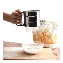 1 шт. сито для муки и шейкеры из нержавеющей стали с ручкой и весами порошковое сито для муки сито для выпечки