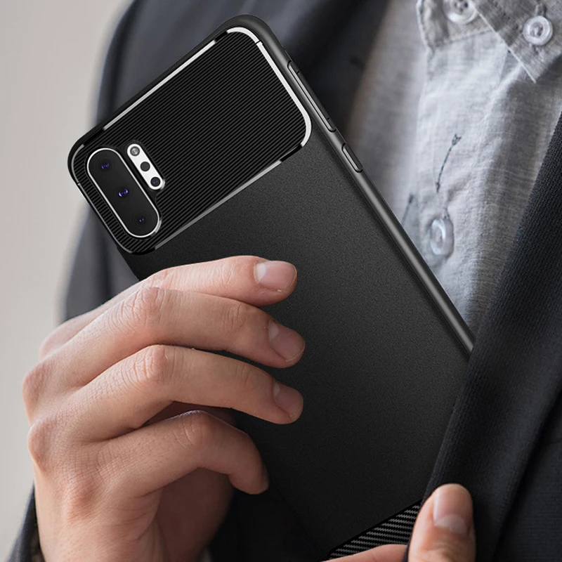 Чехол, чехол, чехол для samsung galaxy Note 10 pro Note10 мягкие Роскошные Силиконовые простой, матовый силиконовая защитная задняя панель для телефона Etui