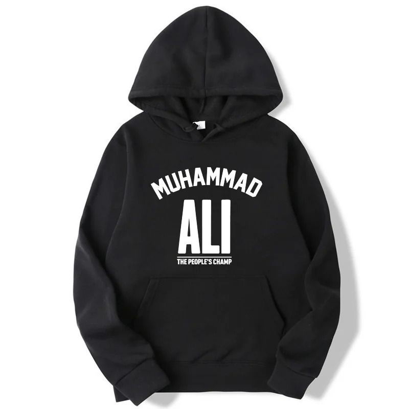 

Fashion Brand Men's Hoodies muhammad ali printing Blended cotton Spring Autumn Male Casual hip hop Hoodies Sweatshirts hoodie