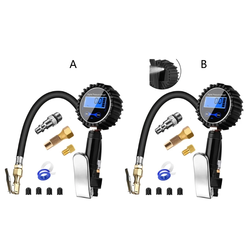 3-in-1 Deflator &amp Tire Inflator with Pressure Gauge Portable 200PSI Digital Air Compressor Accessory | Инструменты