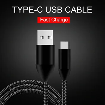 

Type-c nylon data line mobile phone braided data line type-c data line fast charge charging line black
