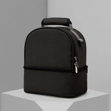 Fashion Cooler Lunch Box Bag Double Layer Pack Insulation Large Capacity Women Men Travel Picnic Portable Food Handbag Organizer