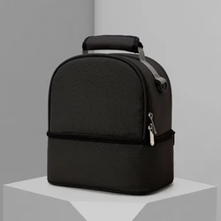 Fashion Cooler Lunch Box Bag Double Layer Pack Insulation Large Capacity Women Men Travel Picnic Portable Food Handbag Organizer