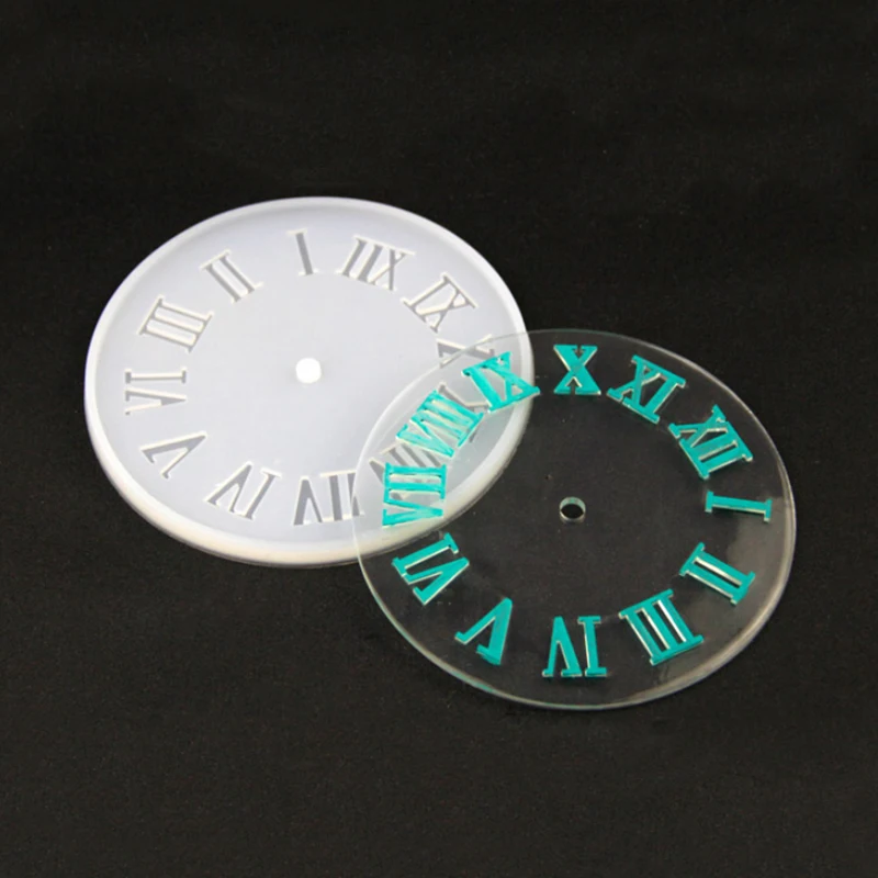 

10/15cm 3D Silicone Molds for UV Epoxy Resin Transparent Clock Mold Tool DIY Clock Accessories for Women Jewelry Making Findings