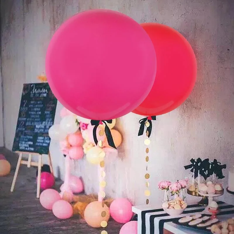 36 дюймов Многоцветный латексных воздушных шаров с большой надувной шар для свадьбы, годовщины, дня рождения Декор фестиваль вечерние воздуха принадлежности, шарики