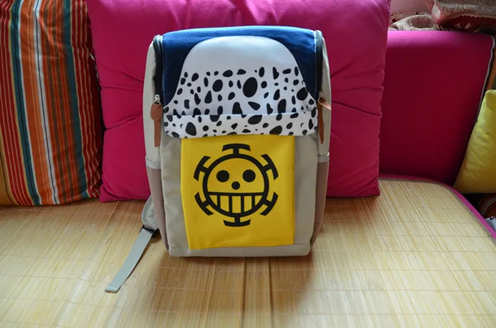 LEQUEEN One Piecee Death Surgeon Trafalgaron II Anime Student Bag Double Shoulder Nappy Bag Baby Diaper Bag Stroller Bag Hot