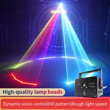 

3W RGB full color animation laser light stage light show system for dj disco projector party stage holiday and other events