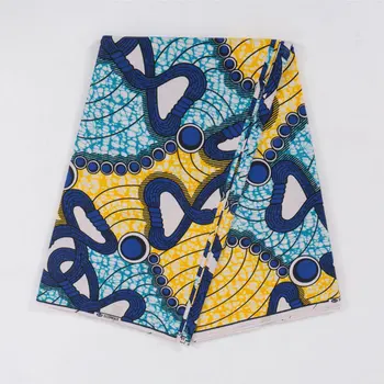 

100%Cotton Ankara Nigerian Wax Prints Fabric new High Quality 6 yards African Batik Fabric for Party Dress DIY Sewing Materials