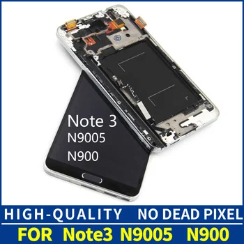

For Samsung Galaxy Note3 N9005 LCD Display Screen with Touch Digitizer assembly Replacement Note 3 N9005 With Bezel Frame