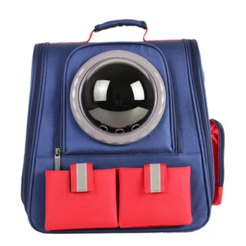 

Featured large capacity pet luxury canvas capsule cat dog backpack outdoor dog pet travel bag