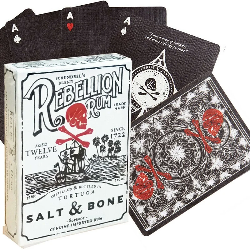 Ellusionist игральные карты с солью и костями велосипед восстание ром колода USPCC