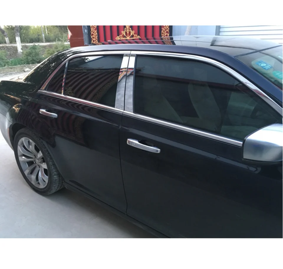 Нержавеющая сталь окна автомобиля планки для chrysler 300C 2006- 2006 2008 2009 2010 2011 2012 2013