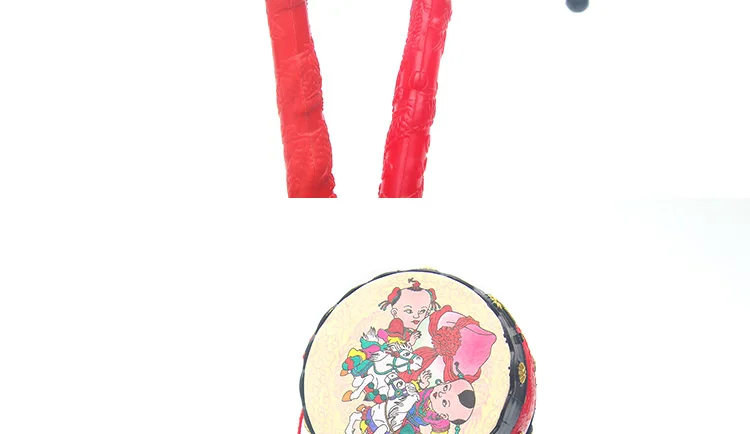 Baby 10 Yuan Rattle Stall Drum Traditional Infant shou yao gu Aged 1-2 Years 10 Yuan Auspicious Kids