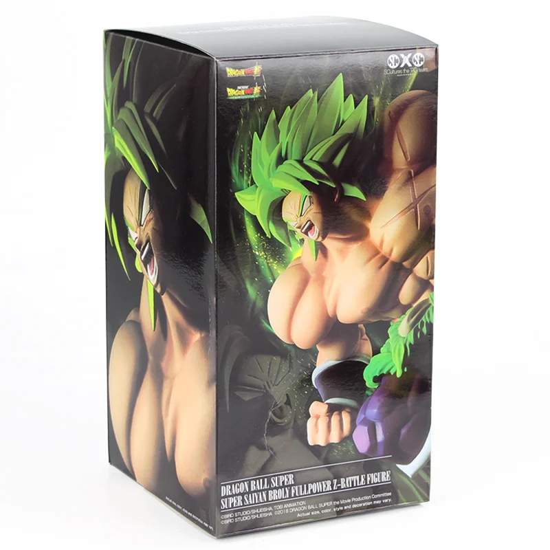 20 см аниме Dragon Ball Z Супер Saiyan Broly fullpower Z битва Рисунок ПВХ Dragon Ball фигурки игрушкечные драконы - Цвет: with box A