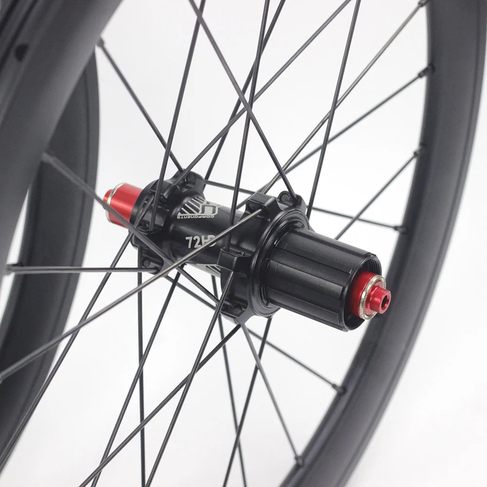 DECAF алюминиевый 451 Minivelo колесная 2" колеса обода суппорт тормоза 8-11s 74 мм 100 мм 130 мм складной велосипед мини velo колеса - Цвет: SILVEROCK hub100 130
