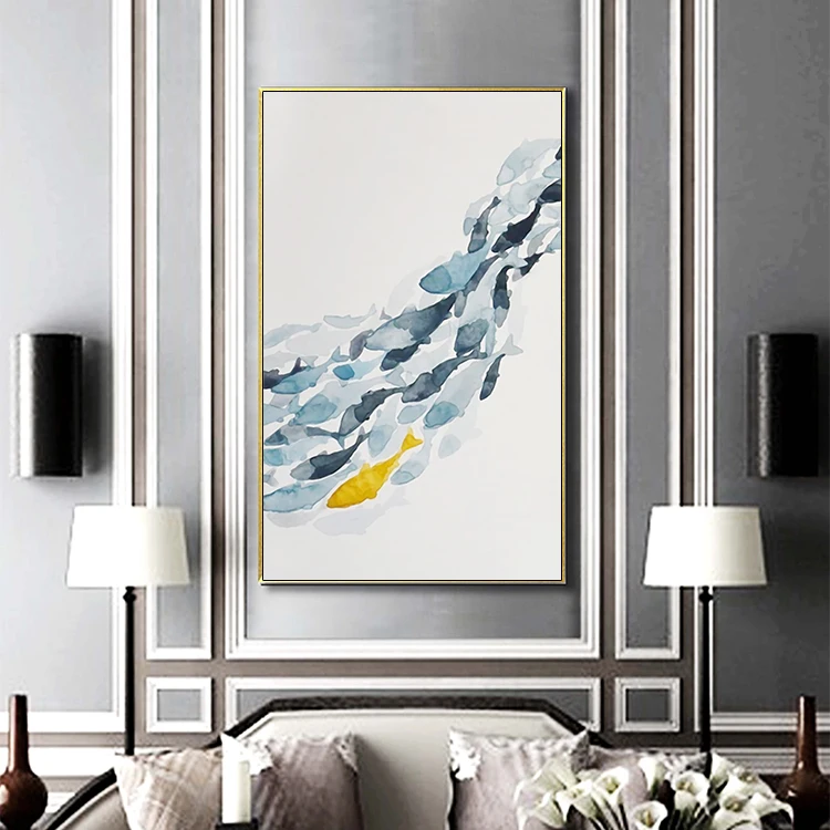 SX299-3幅.北欧现代抽象鱼群-4