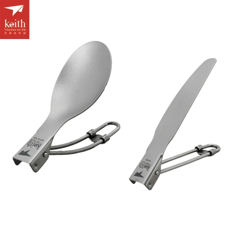 Ti53024 Keith открытый Титан складной ложка Spork нож кемпинг столовые приборы беспорядок Комплект Ti530234 - Цвет: Ti53024