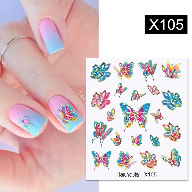 1PC Heart Love Design 3D Nail Sticker English Letter stickers Face Pattern Trasnfer Sliders Valentine's Day Nail Art Decoration Special offer