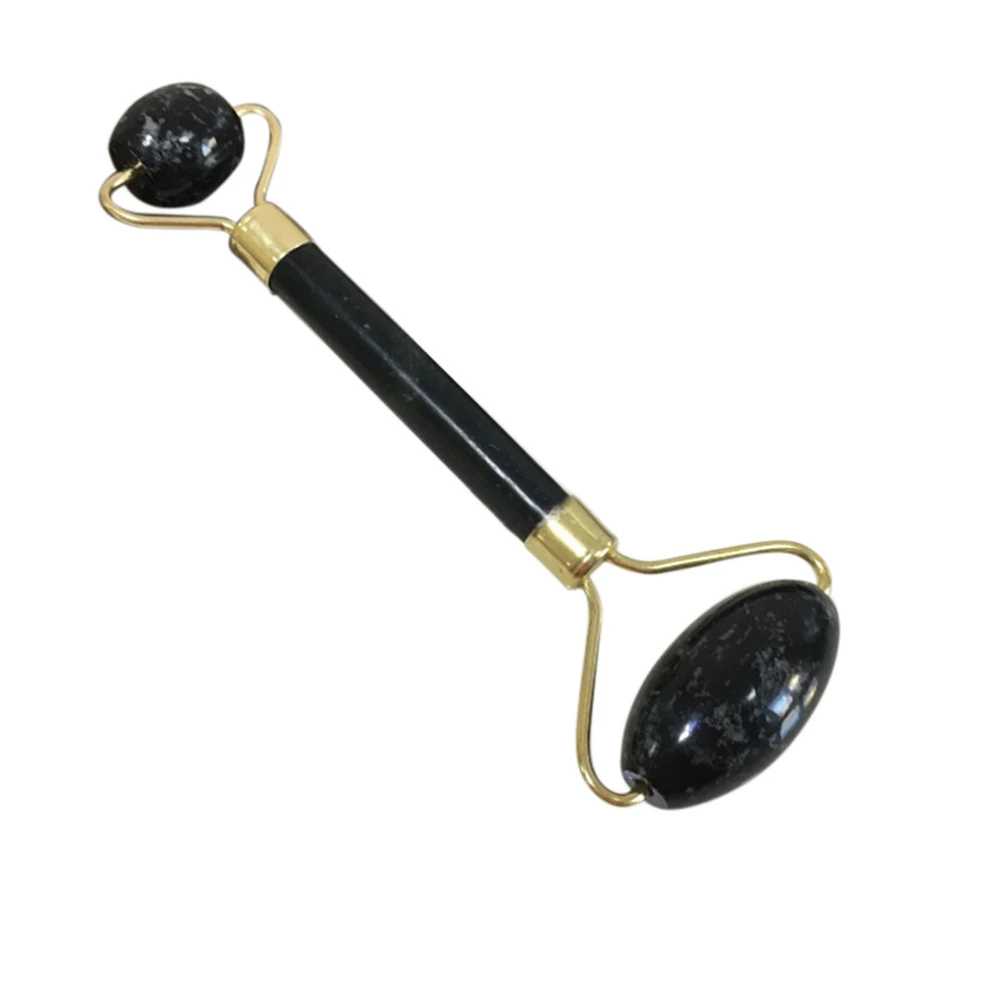 face massager 1 Двойной головкой роллер для массажа лица настоящая натуральная красота лицо тонкий инструмент шеи массажер для коррекции фигуры Здоровье Уход Релаксация - Цвет: face massager 1