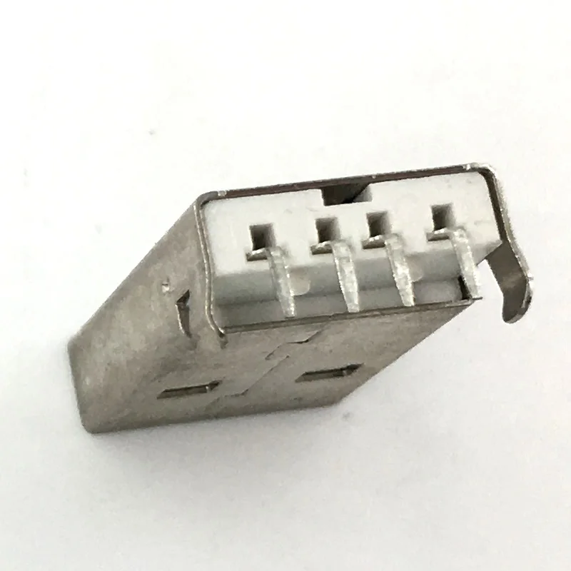 500 шт/партия Белый USB штекер USB изогнутая игла ПЛАСТИНА
