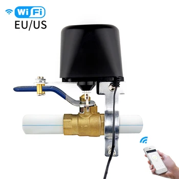 

WIFI Mobile APP Timing Switch Valve Smart Valve Smart Home Automation System Valve Gas Water Control Valve for Alexa Google Home