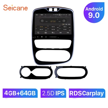 

Seicane Car GPS HD 10.1" Navi 1Din Android 9.0 Stereo For Renault Clio Digital/Analog (AT) 2016 2017 2018 Auto Radio FM RDS WiFi
