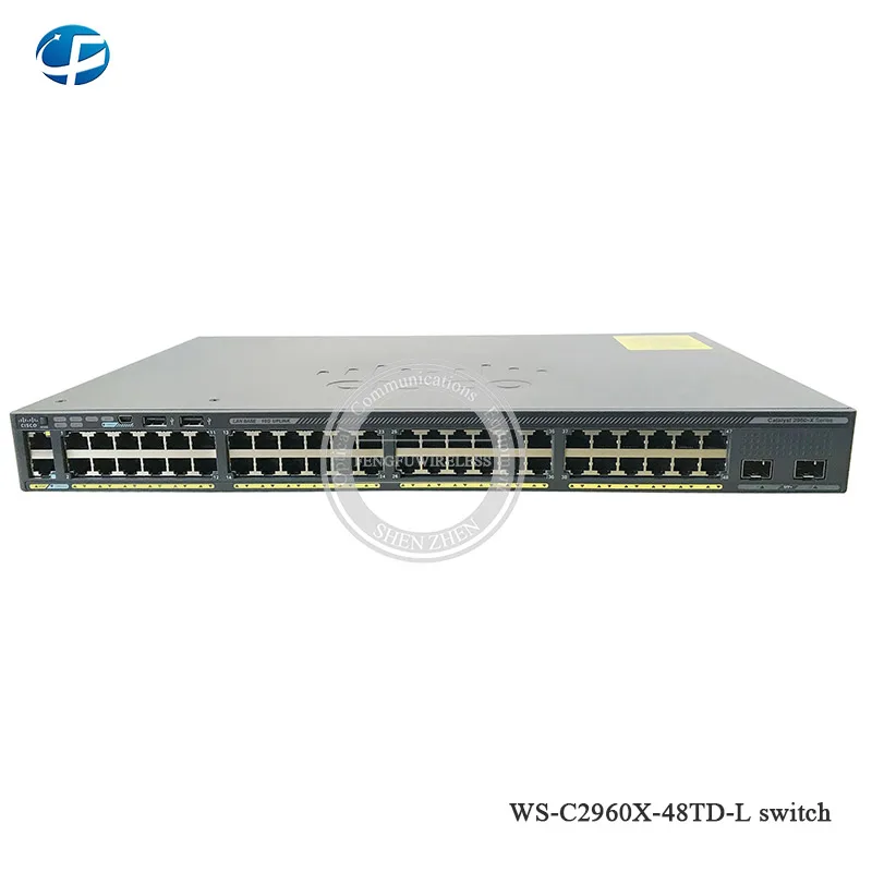 Гигабитный Ethernet WS-C2960X-48TD-L schalter 48-портовый Интеллектуальный гигабитный коммутатор управления, 48x10/100/100 0+ 2x10 гигабитный SFP