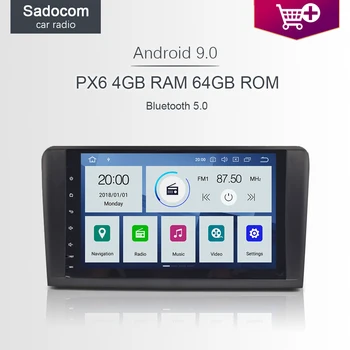 

PX6 2 din Android 9.0 64G ROM car radio Car DVD Player autoradio For Mercedes Benz W164 ML300 ML350 ML450 ML500 ML550 X164