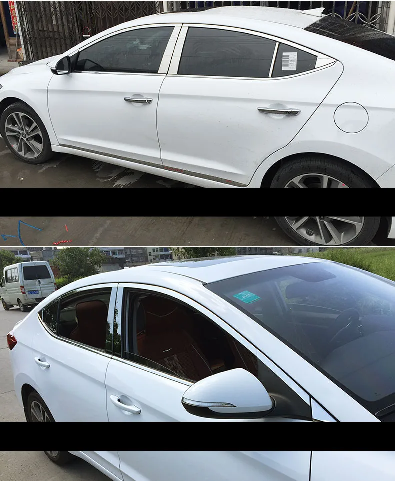 stainless steel car window trims for hyundai elantra hyundai Avante super elantra