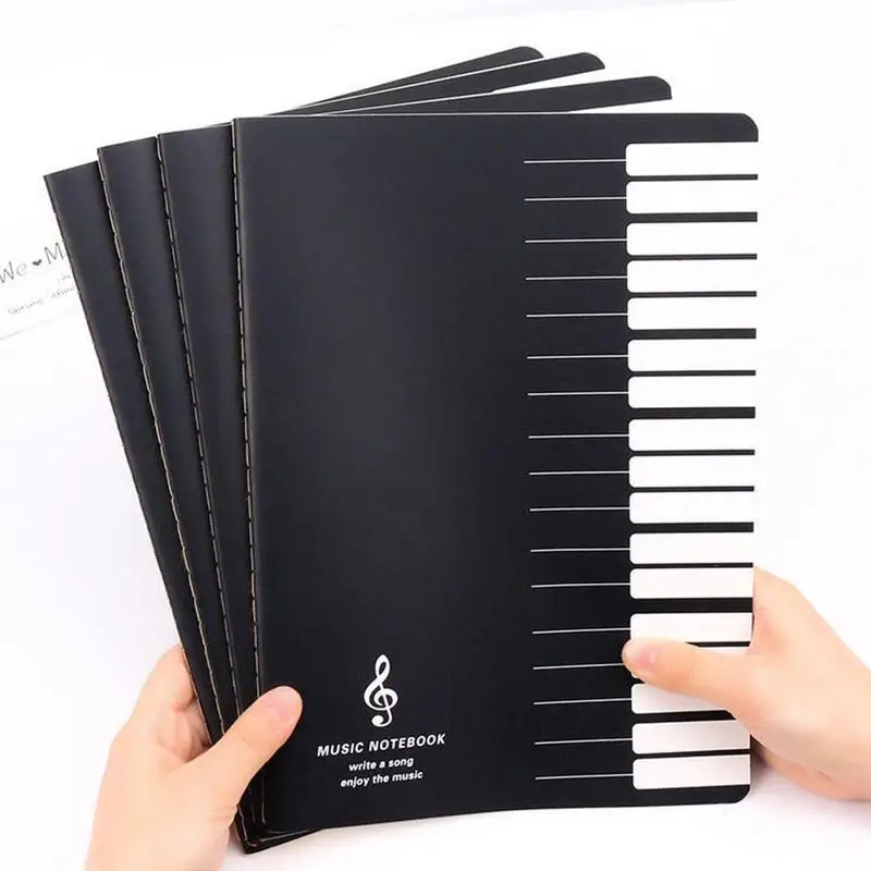 

16/24/36 Sheets Music Practice Notebook Piano Violin Book Universal Five-Line Notebook Random Pattern