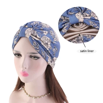 

58cm Satin Hair Caps Liner Turban Headwrap Women Chemo Cover For Hair Loss Bandana Hijab Turbante Hat Hair Styling Accessories