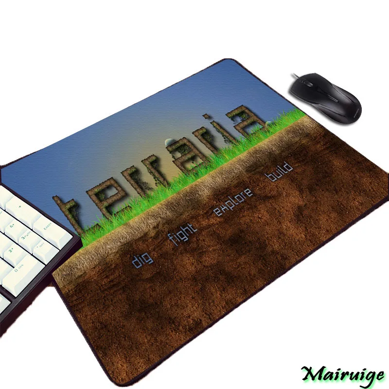 Terraria видеоигра компьютерная игровая коврик для мыши маленький размер мини ПК Компьютерная геймерская игра Настольный коврик для мыши на клавиатуру - Цвет: 220X180X2MM