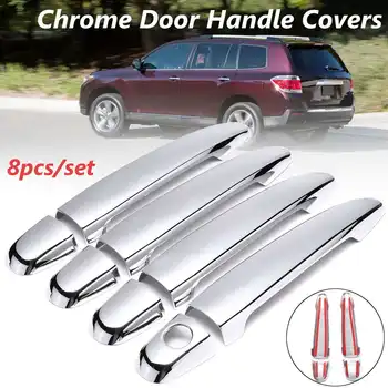 

Car 8pcs Door Handle Cover for Toyota Highlander Avalon Camry Sienna Tacoma 4Runner for Lexus GS300/350/430/460 Frame Chrome