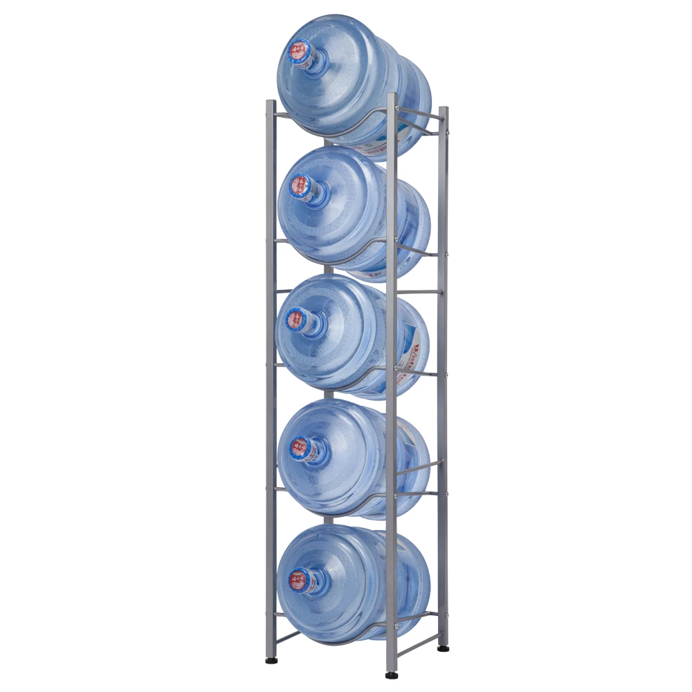 3/4/5 Tier Water Bottle Rack Storage Holder Jug Rack For 5 Gallon Shelf