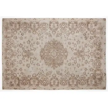 

Handmade Beige Vintage English English Area Rug 206x305 Cm-6'9''X10'0''