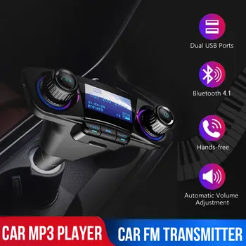 

VANJEW BT06 Smart FM Transmitter V4.0 Bluetooth V4.0 Handsfree Receiver MP3 Dual USB TF Card Music Audio Car Charger