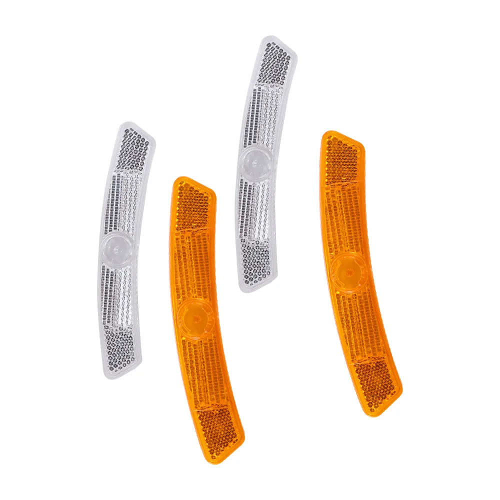 2pcs/set Bike Bicycle Spoke Reflector Safety Warning Light Safety Wheel Rim Reflective Light Mount Vintage Clip Tube Reflector Bike Accessories