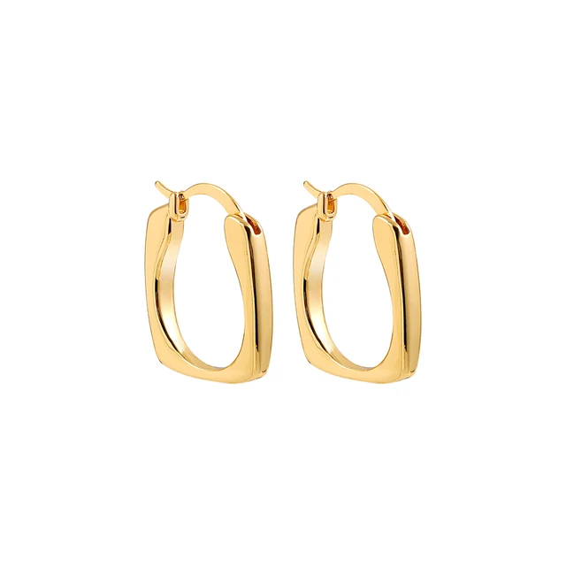 Gold Silver Color Stainless Steel Hoop Earrings for Women Small Simple Round Circle Huggies Ear Rings Steampunk Accessories 21659-3