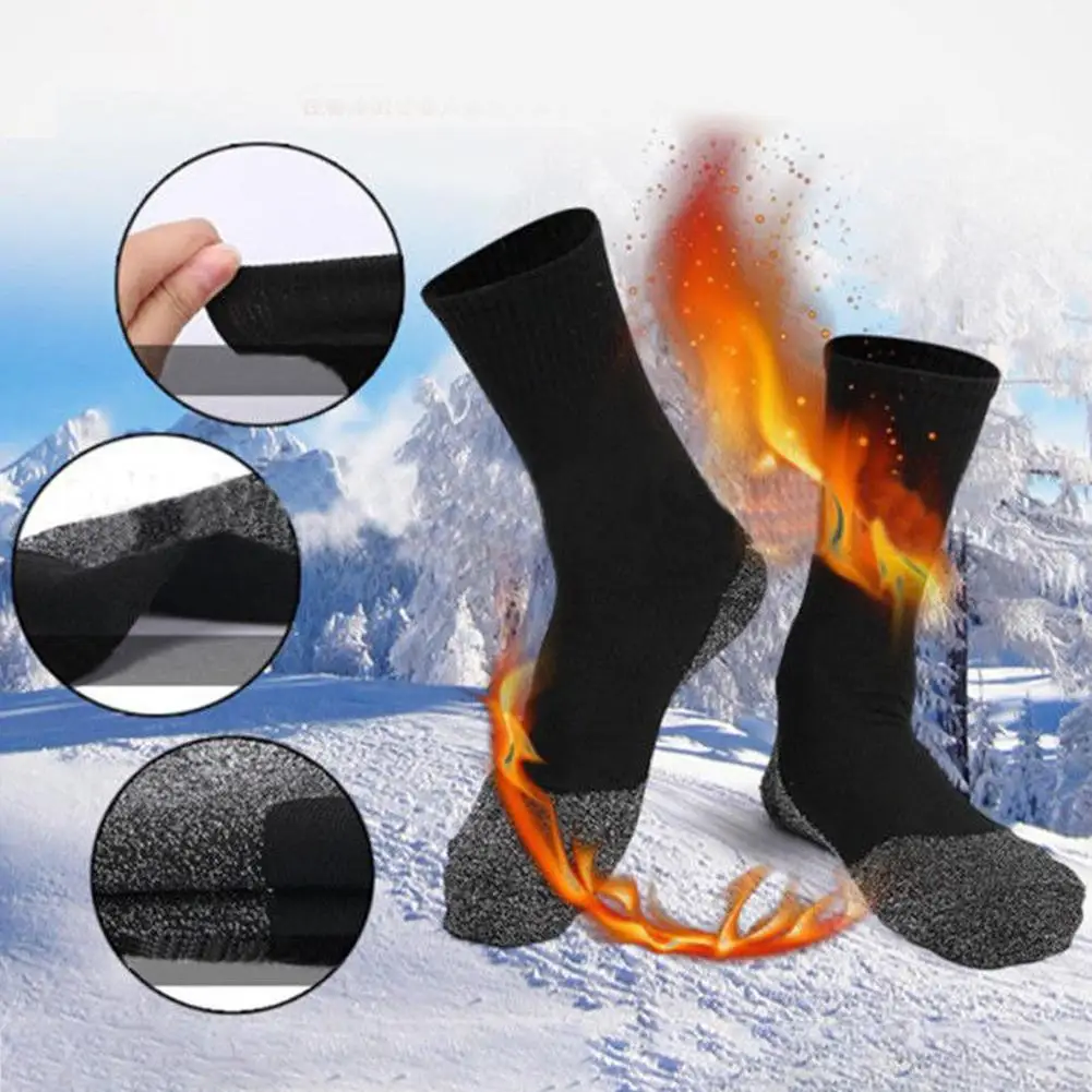 1 пара походных лыжных носков уличные зимние теплые рабочие носки унисекс теплые теплозащитные походные лыжные спортивные носки для женщин и мужчин