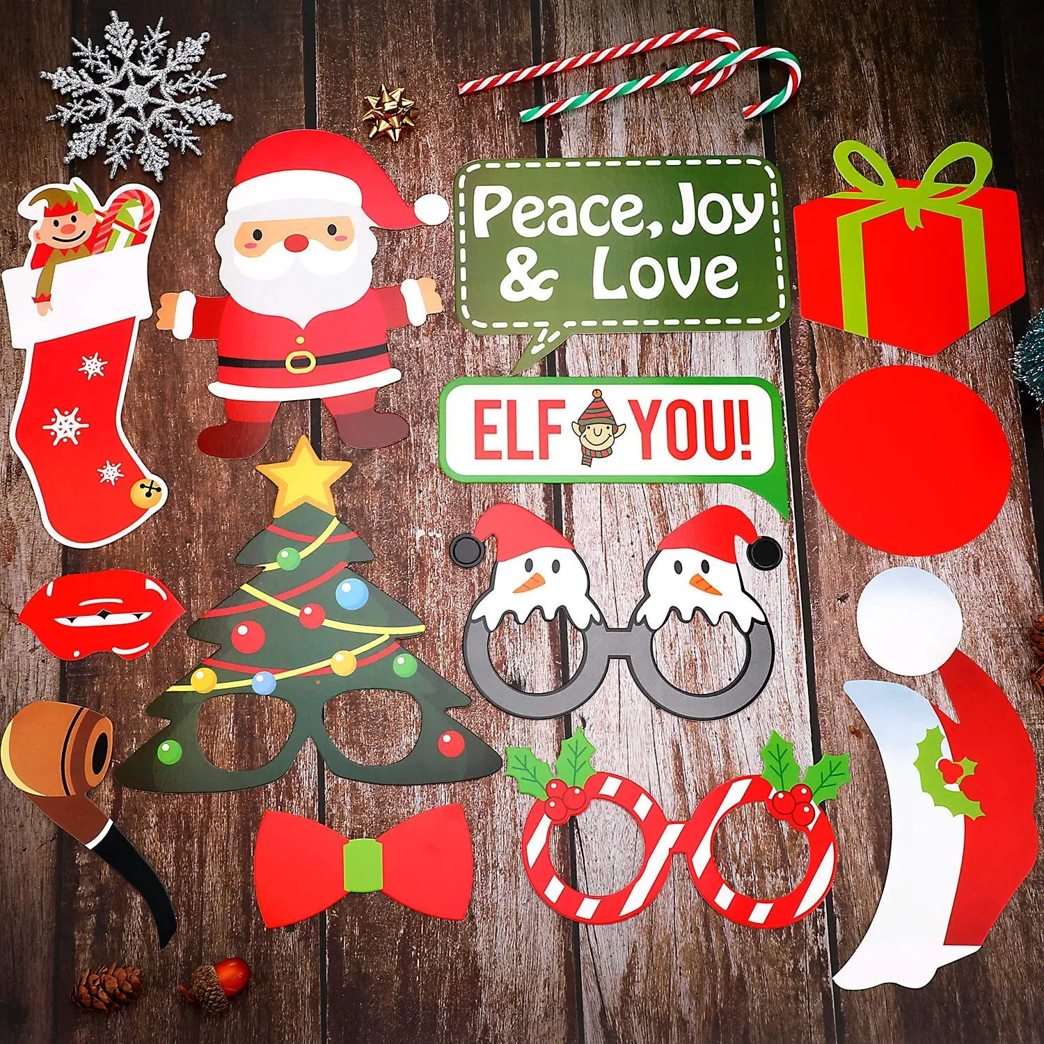 Рождественские фото реквизиты Сделай Сам олень стенд позы наборы знаков для