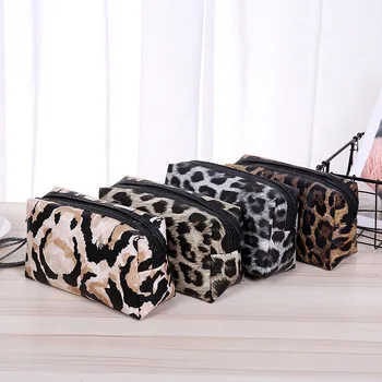

Korean Version of The Cosmetic Bag Pu Fashion Leopard Print Waterproof Toilet Bag Hand Cosmetic Storage Bag Toiletry Bag